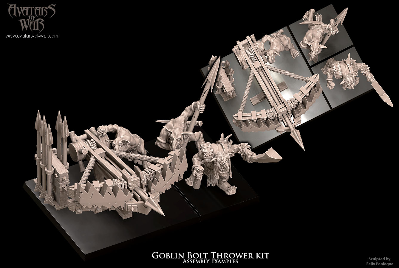 goblin bolt thrower kit, orcs & goblins, avatars of war