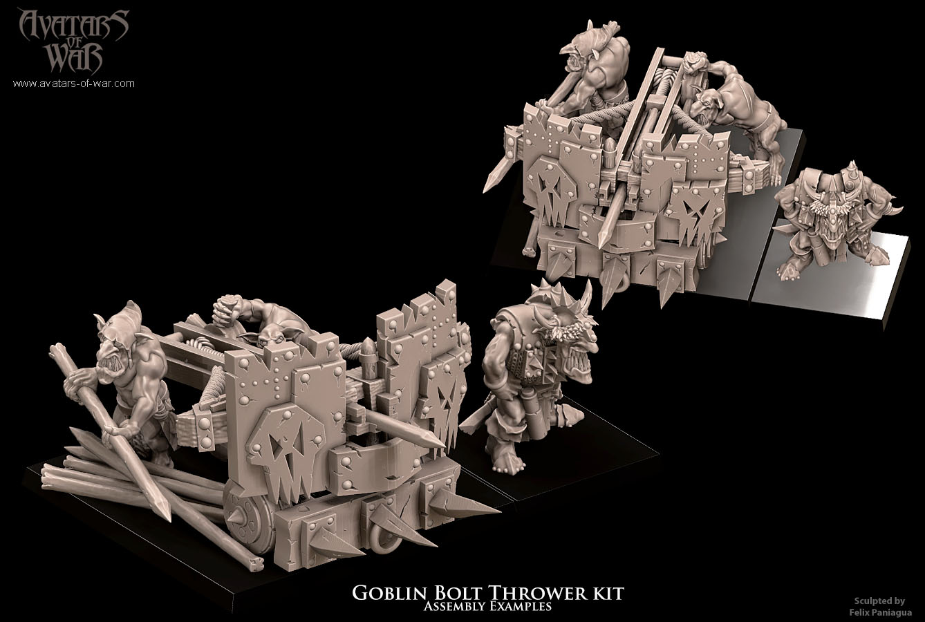 goblin bolt thrower kit, orcs & goblins, avatars of war