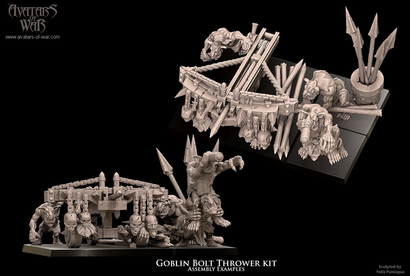 goblin bolt thrower kit, orcs & goblins, avatars of war