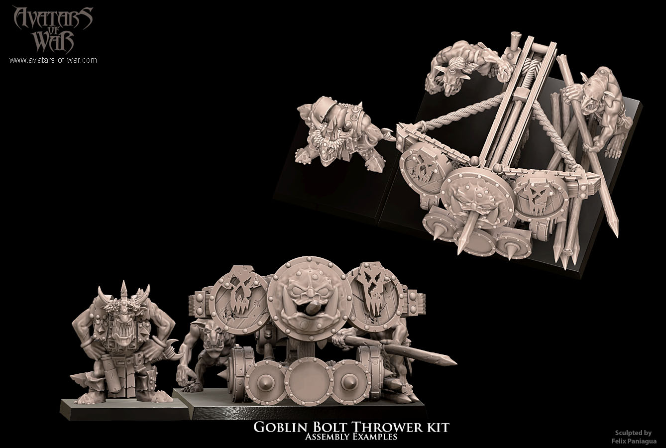 goblin bolt thrower kit, orcs & goblins, avatars of war