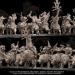 savage orc boar rider spearmen battle ready regiment, orcs & goblins avatars of war (copy)