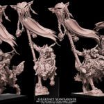 goblin mounted battle standard bearer, orcs & goblins avatars of war