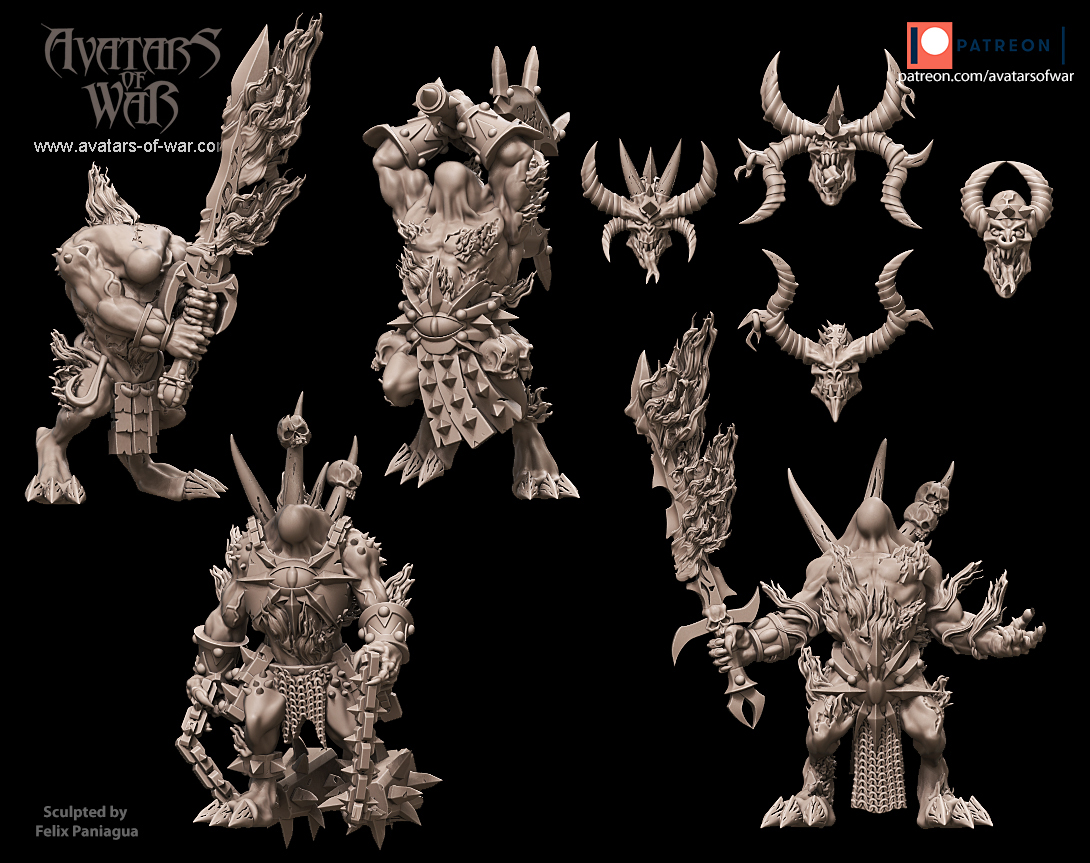 harbingers of wrath, demons and dark gods of chaos avatars of war (copy)