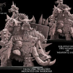 iron orc warlord on warboar, orcs & goblins avatars of war