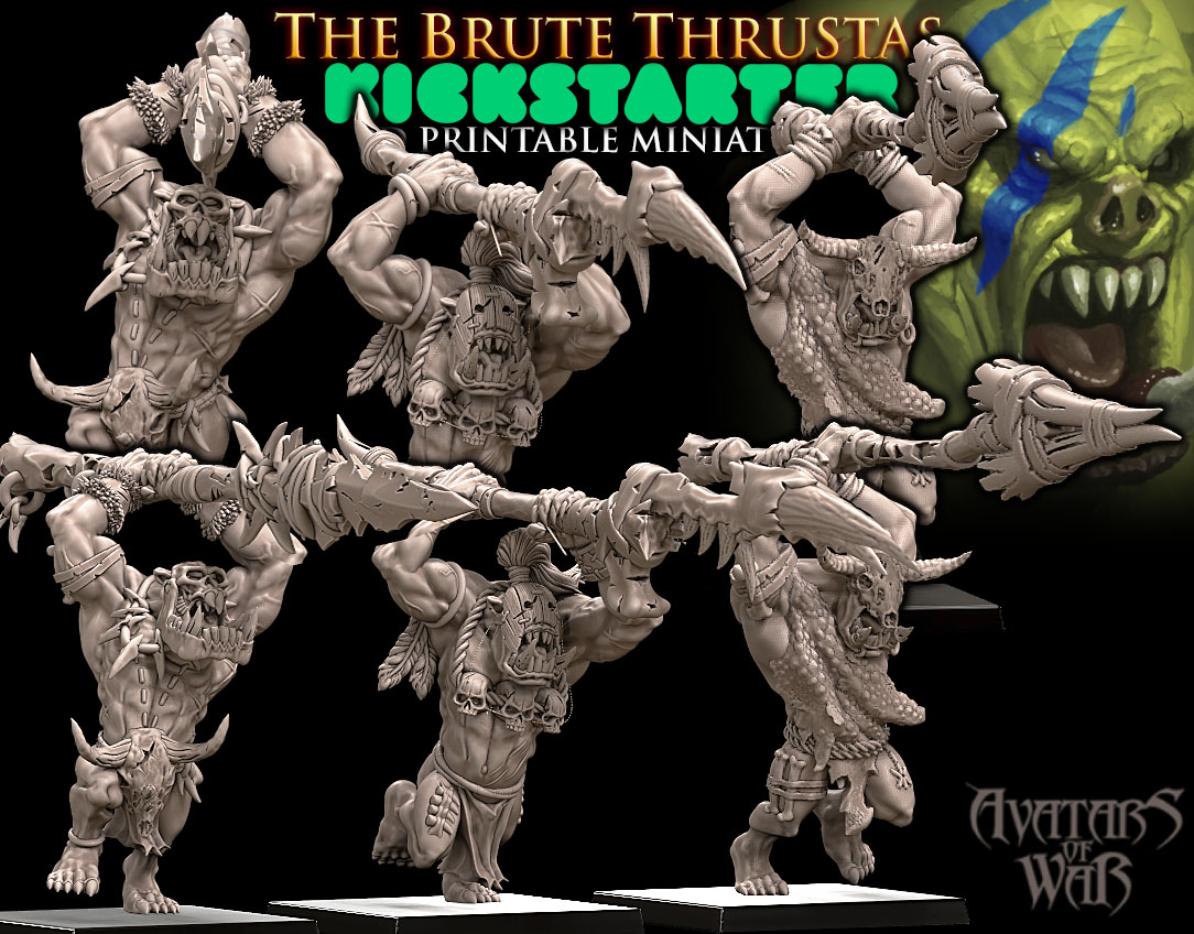 beastman warriors with two weapons battle ready regiment, beastmen, avatars of war (copy)