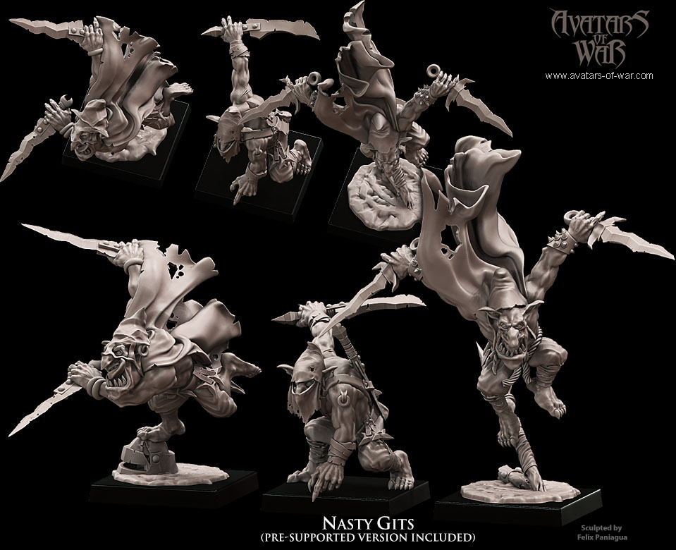 goblin nasty gits, orcs & goblins, avatars of war