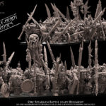 orc warriors battle ready regiment, orcs & goblins, avatars of war (copy)