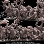 stone trolls battle ready regiment , orcs and goblins , avatars of war