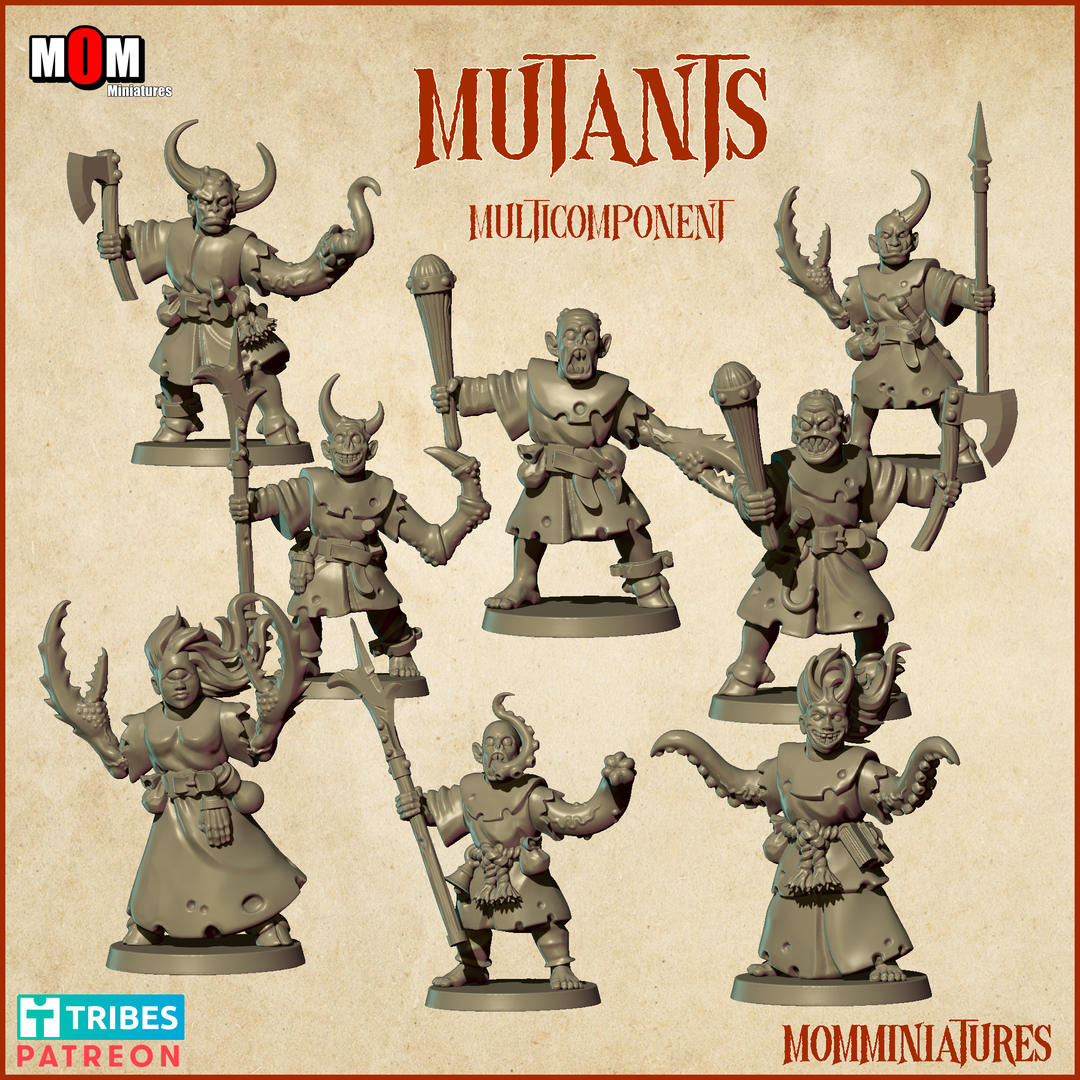 mutants, chaos mom miniatures