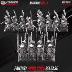 ashigaru spearmen bundle, steppes kyoushuneko miniatures
