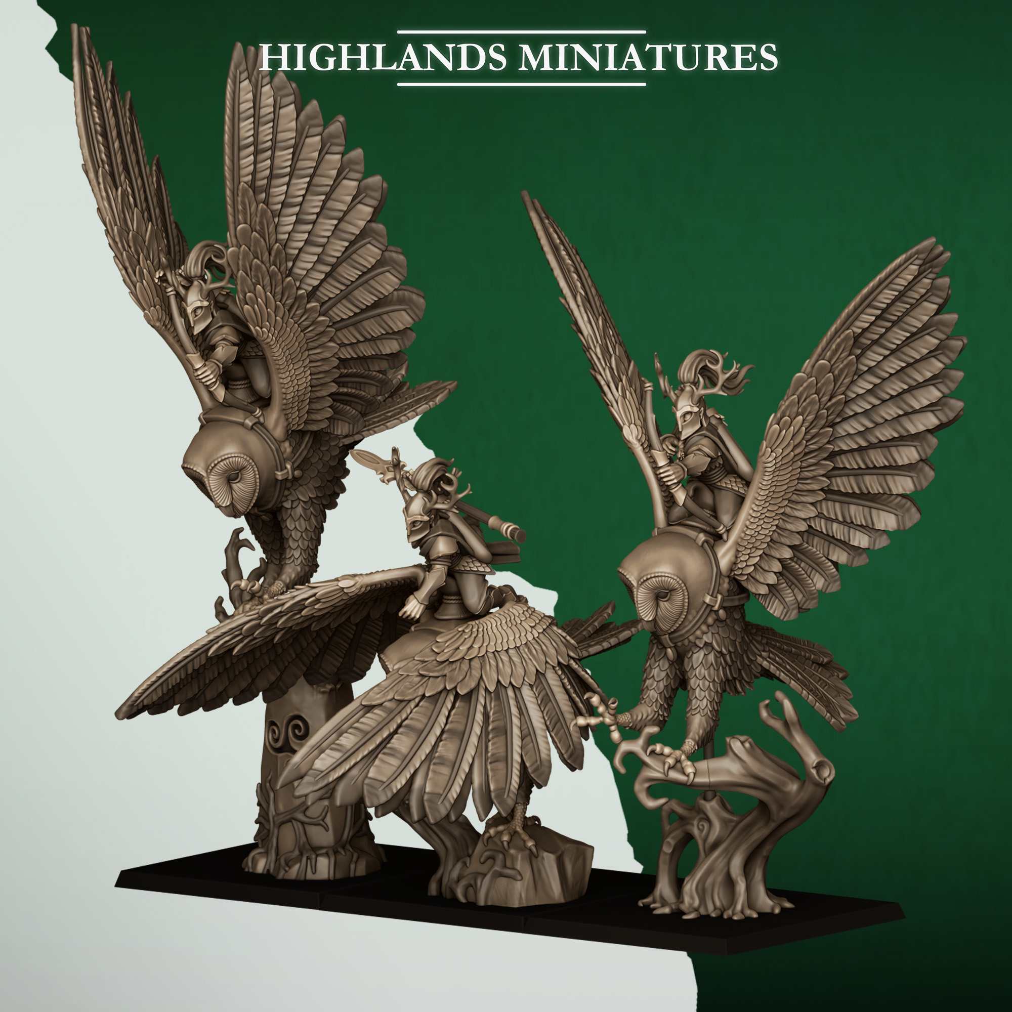 feral elves army bundle 2, feral elves highland miniatures