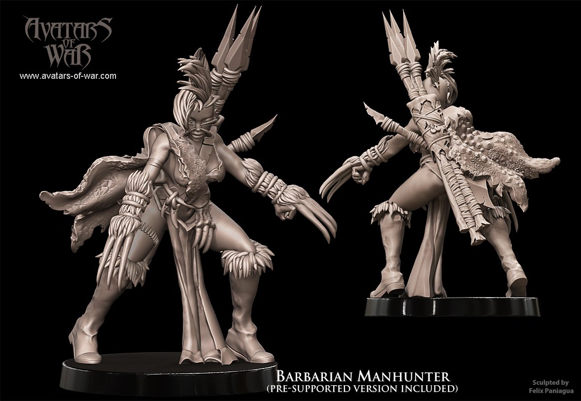 barbarian manhunter champion, barbarian avatars of war (copy)