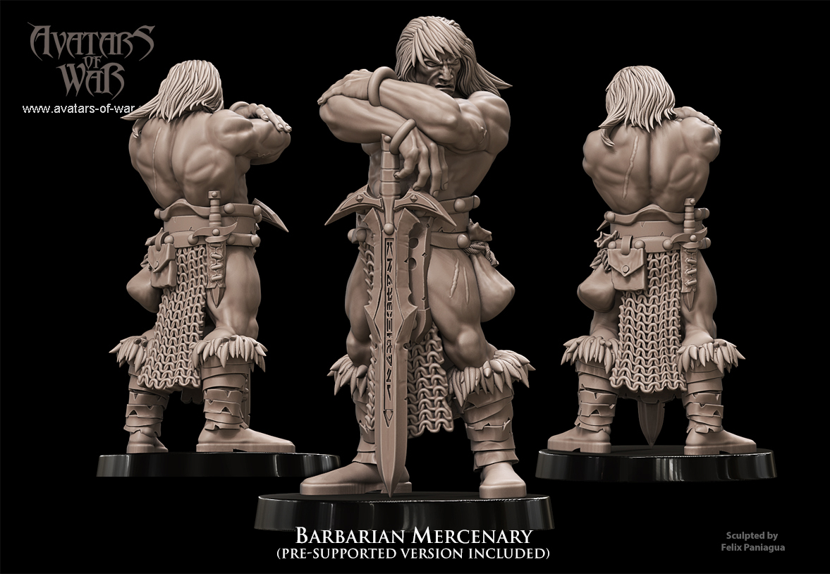 barbarian manhunter champion, barbarian avatars of war (copy)