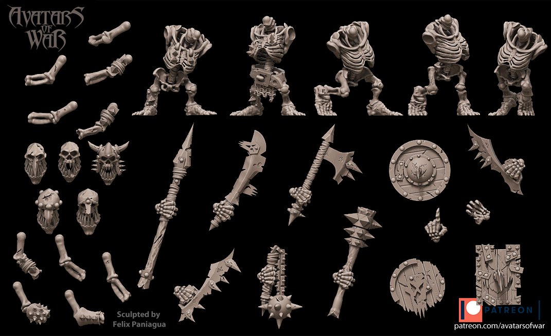 multi part regiment, demons and dark gods of chaos, avatars of war (copy)