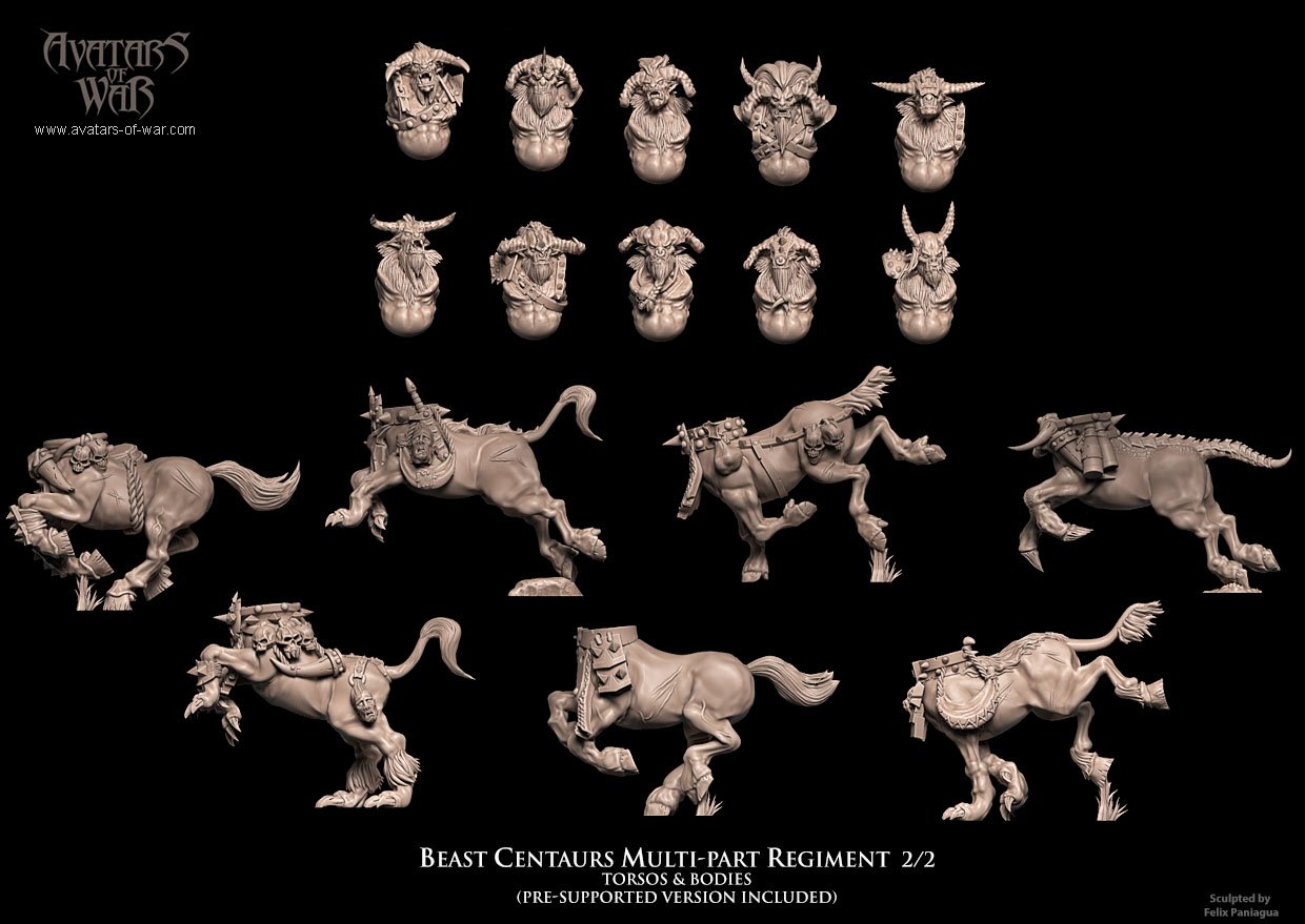 Beast Centaurs multi-part regiment