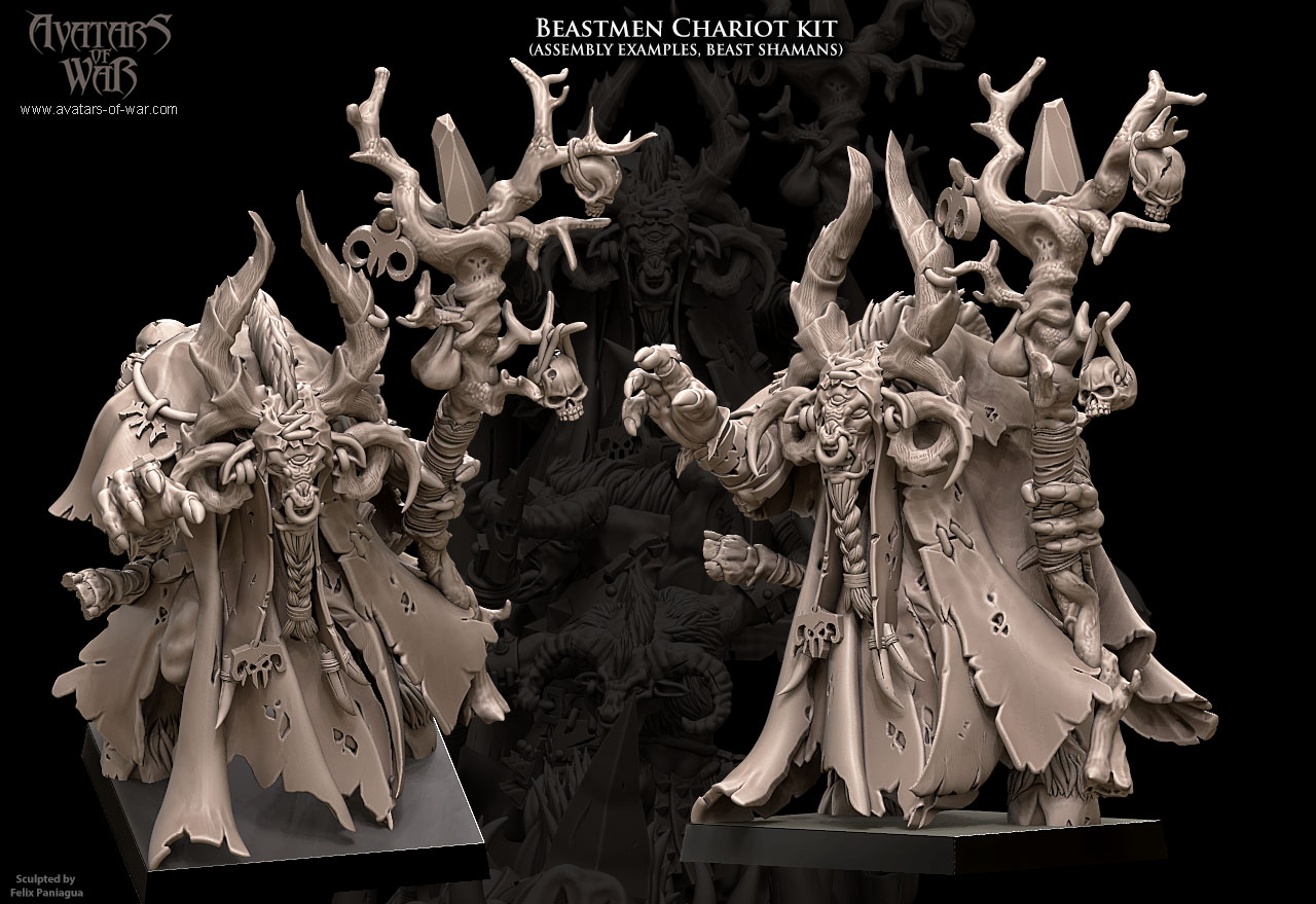 beastmen chariot bundle, beastmen avatars of war
