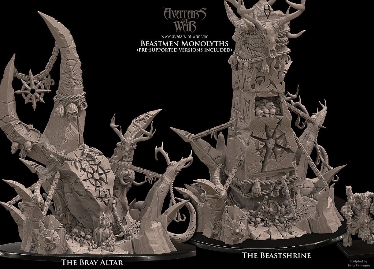 beastman lord of pestilence, beastmen avatars of war (copy)