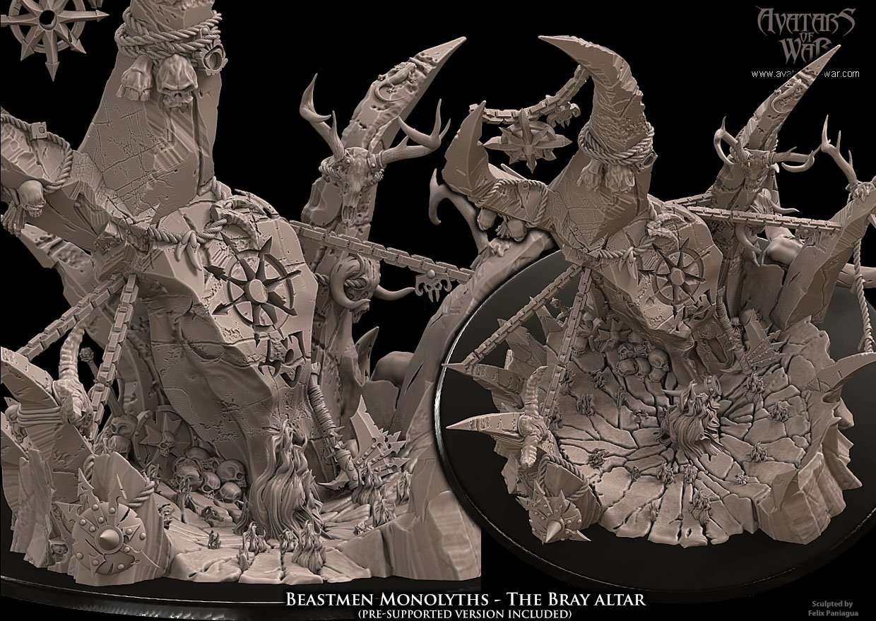 beastman lord of pestilence, beastmen avatars of war (copy)