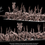 iron orcs with weapon & shield battle ready regiment, orcs & goblins, avatars of war (copy)