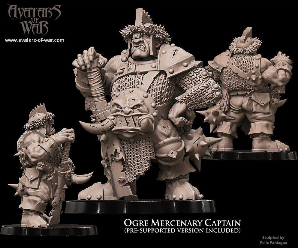 Ogre Mercenary Captain 3D File Logo