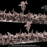 iron orcs with weapon & shield battle ready regiment, orcs & goblins, avatars of war (copy)