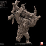 black orc warlord with great axe, orcs & goblins avatars of war (copy)