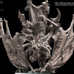 iron orc warlord on wyvern, orcs & goblins avatars of war (copy)