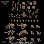 goblin wolfrider archers battle ready regiment, orcs & goblins avatars of war (copy)