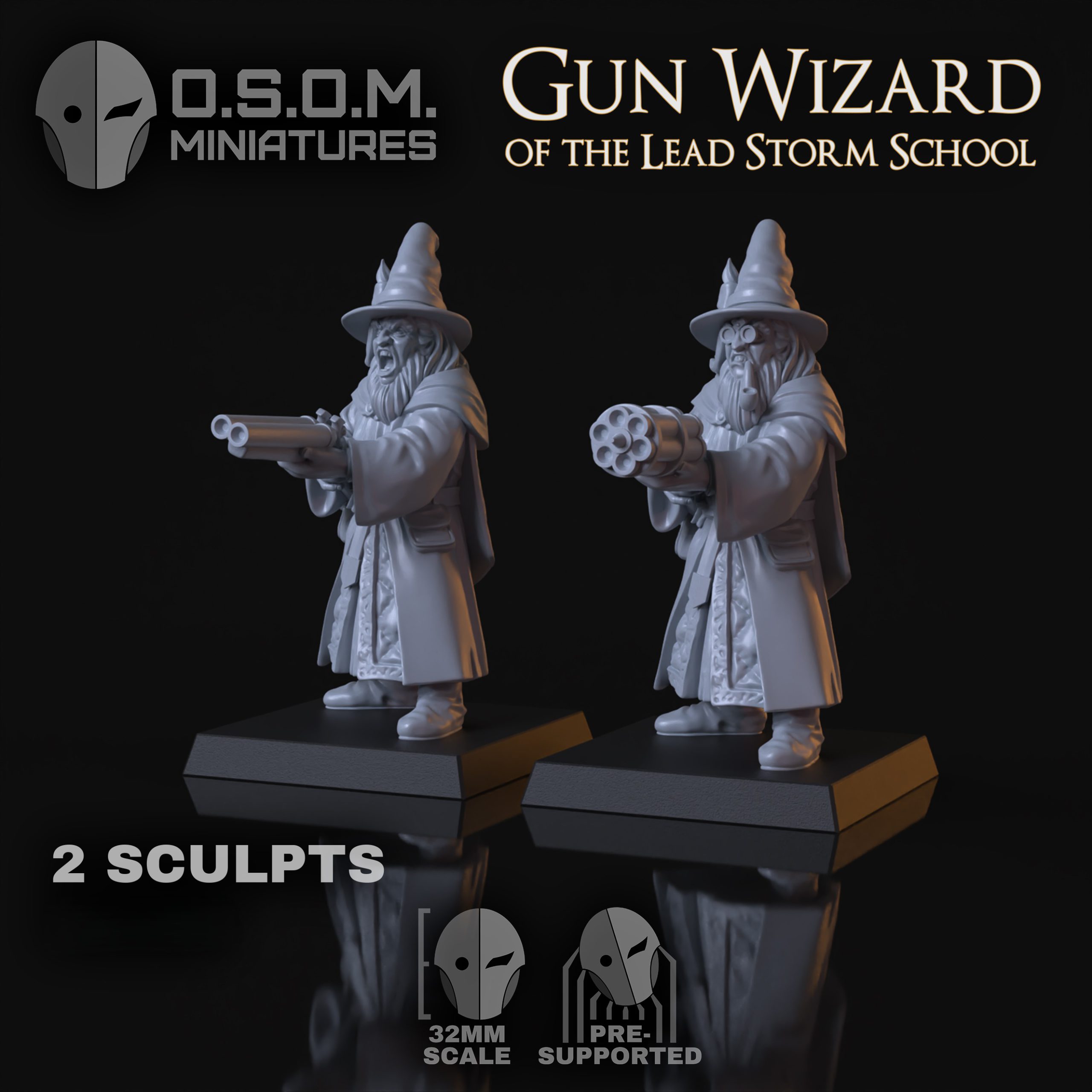 gun wizards osom miniatures