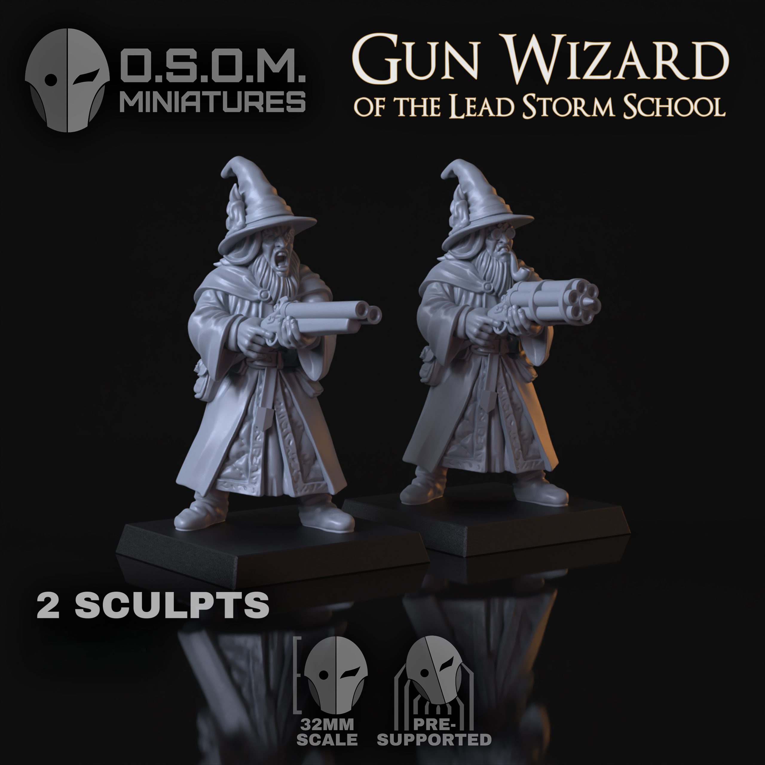 gun wizards osom miniatures