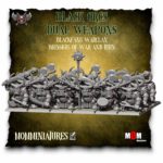 black orcs dual weapons, blackfang warclan mom miniatures