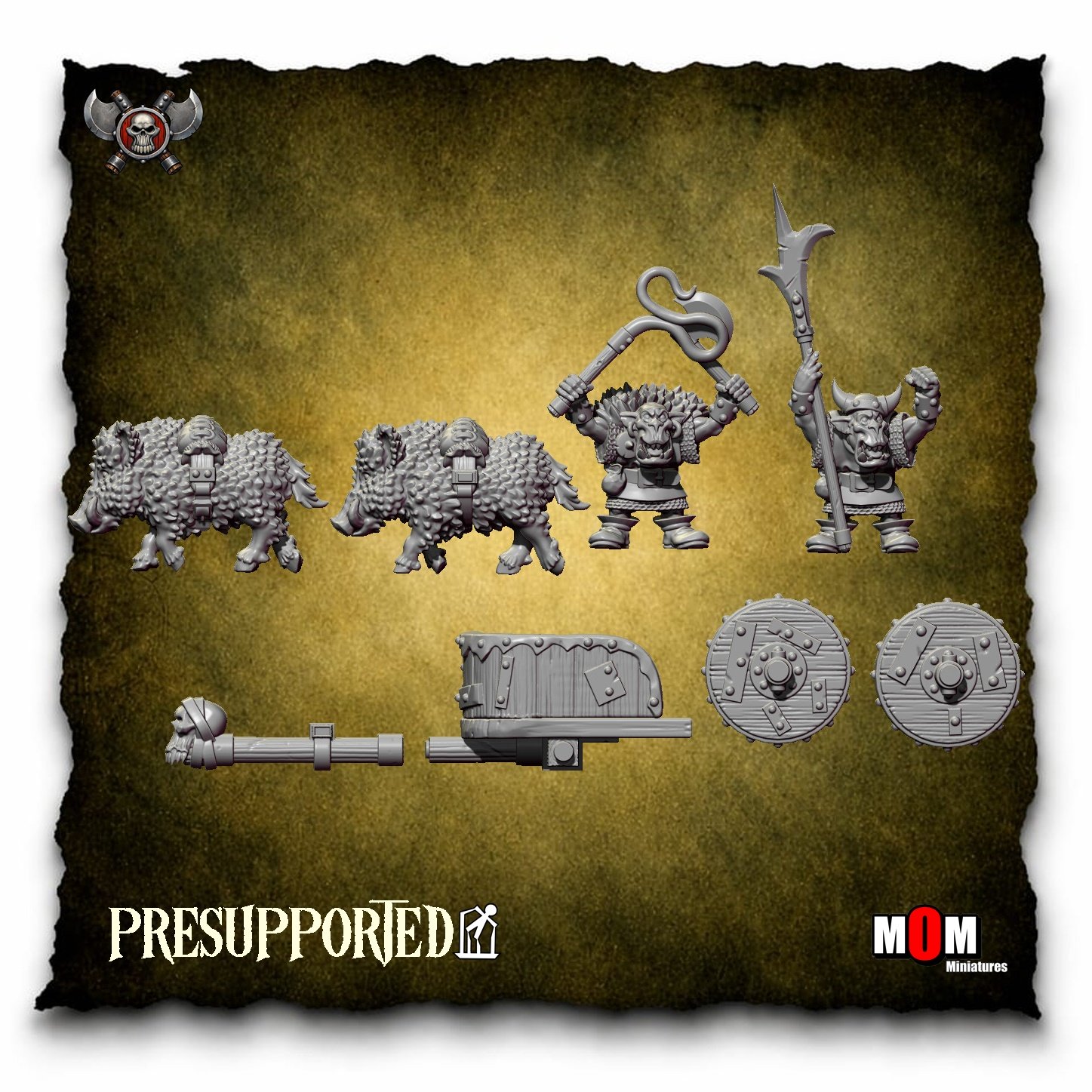 orc war chariot, blackfang warclan mom miniatures