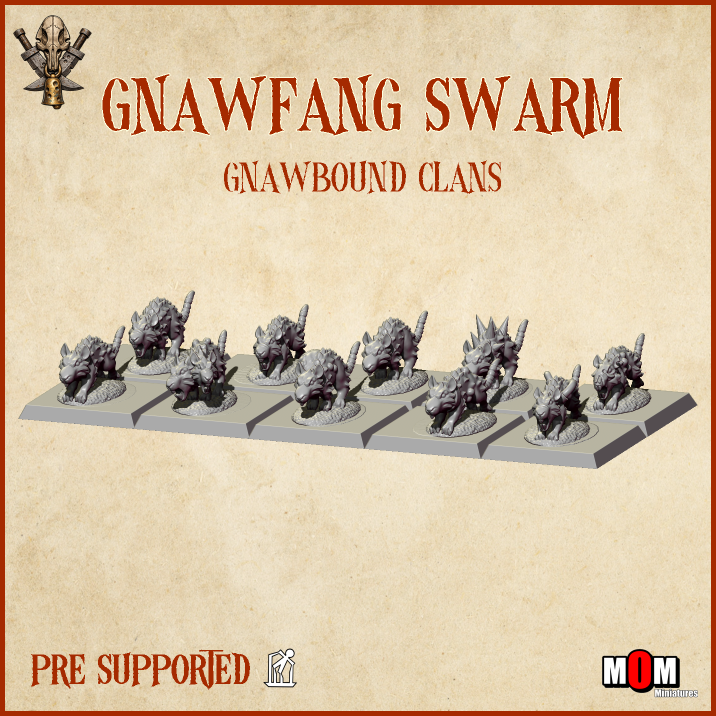 gnawfang horde, gnawbound clans mom miniatures (copy)