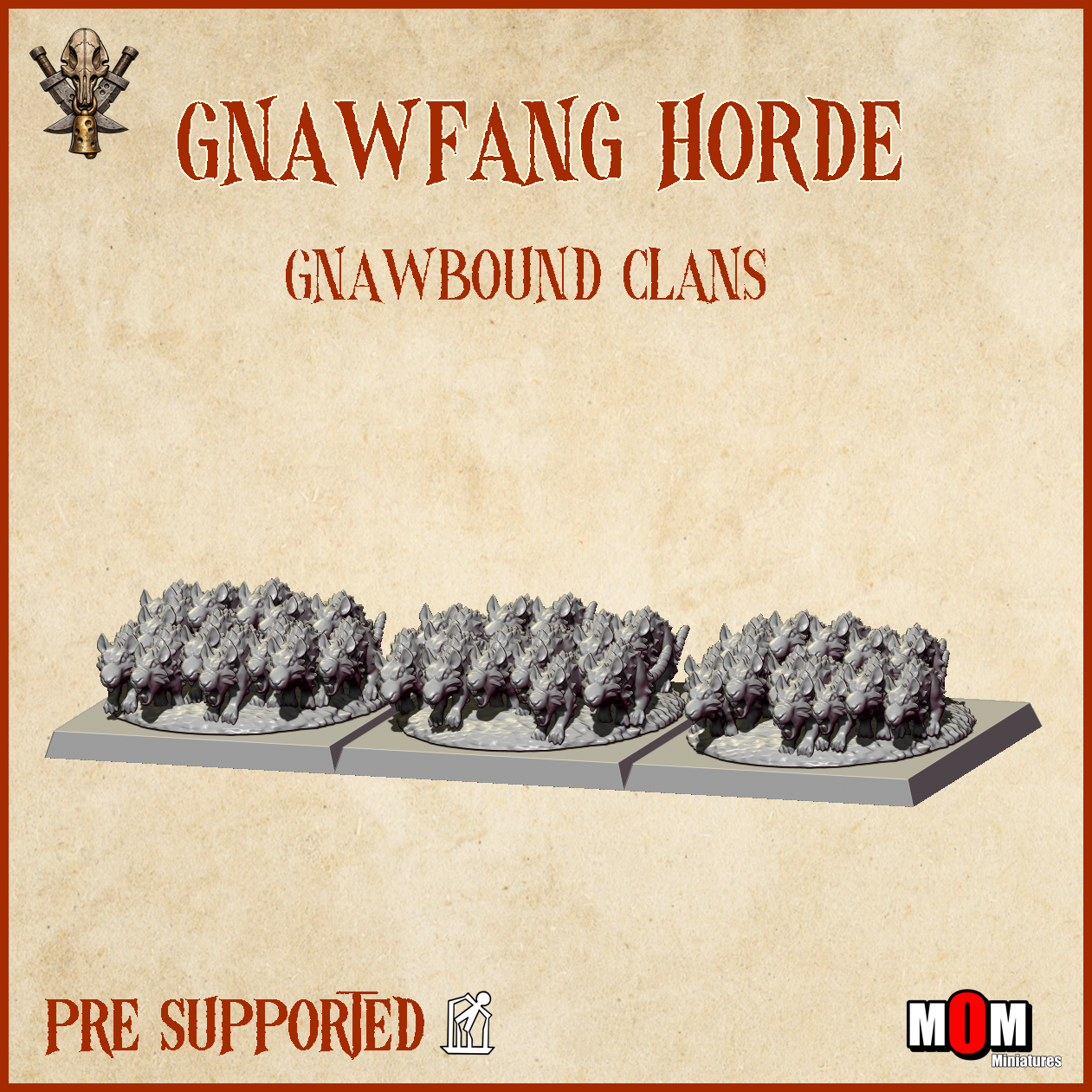 gnawfang chariot, gnawbound clans mom miniatures (copy)
