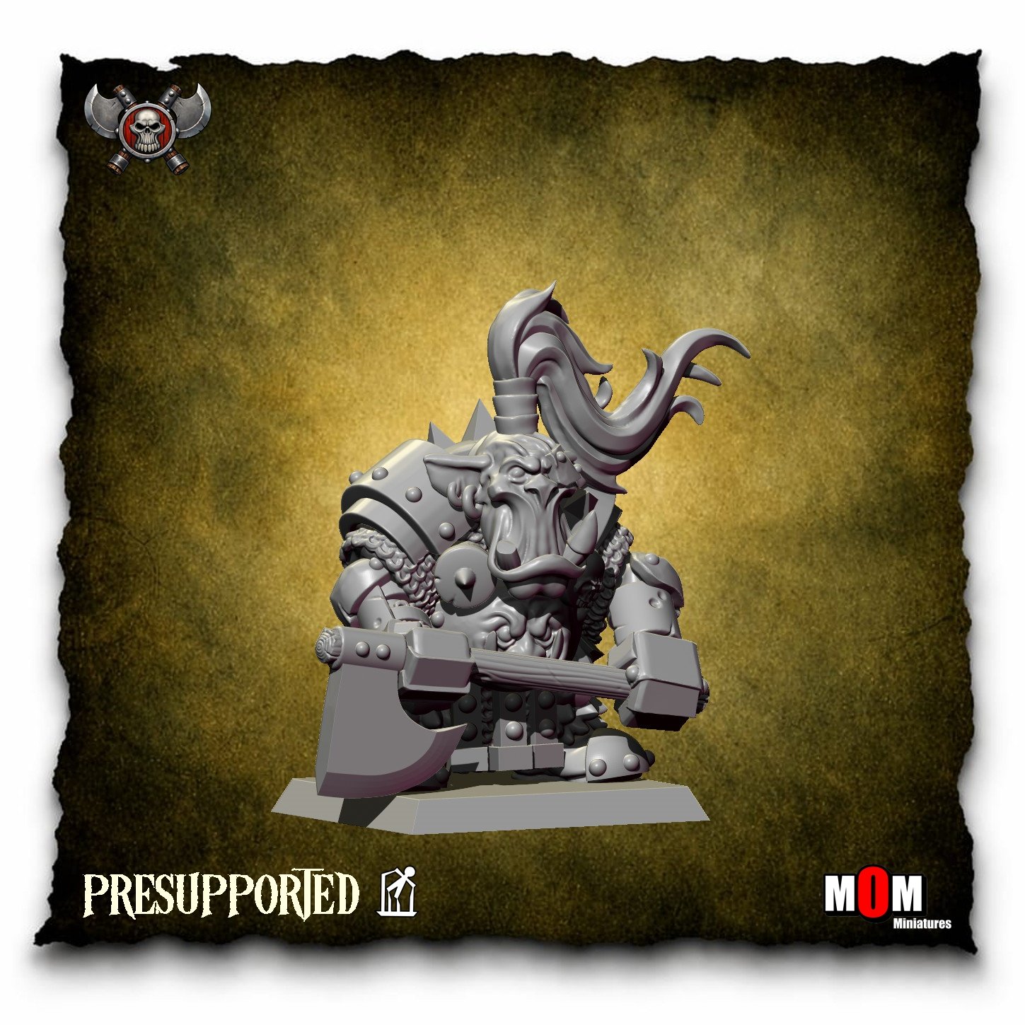 orc war chariot, blackfang warclan mom miniatures (copy)