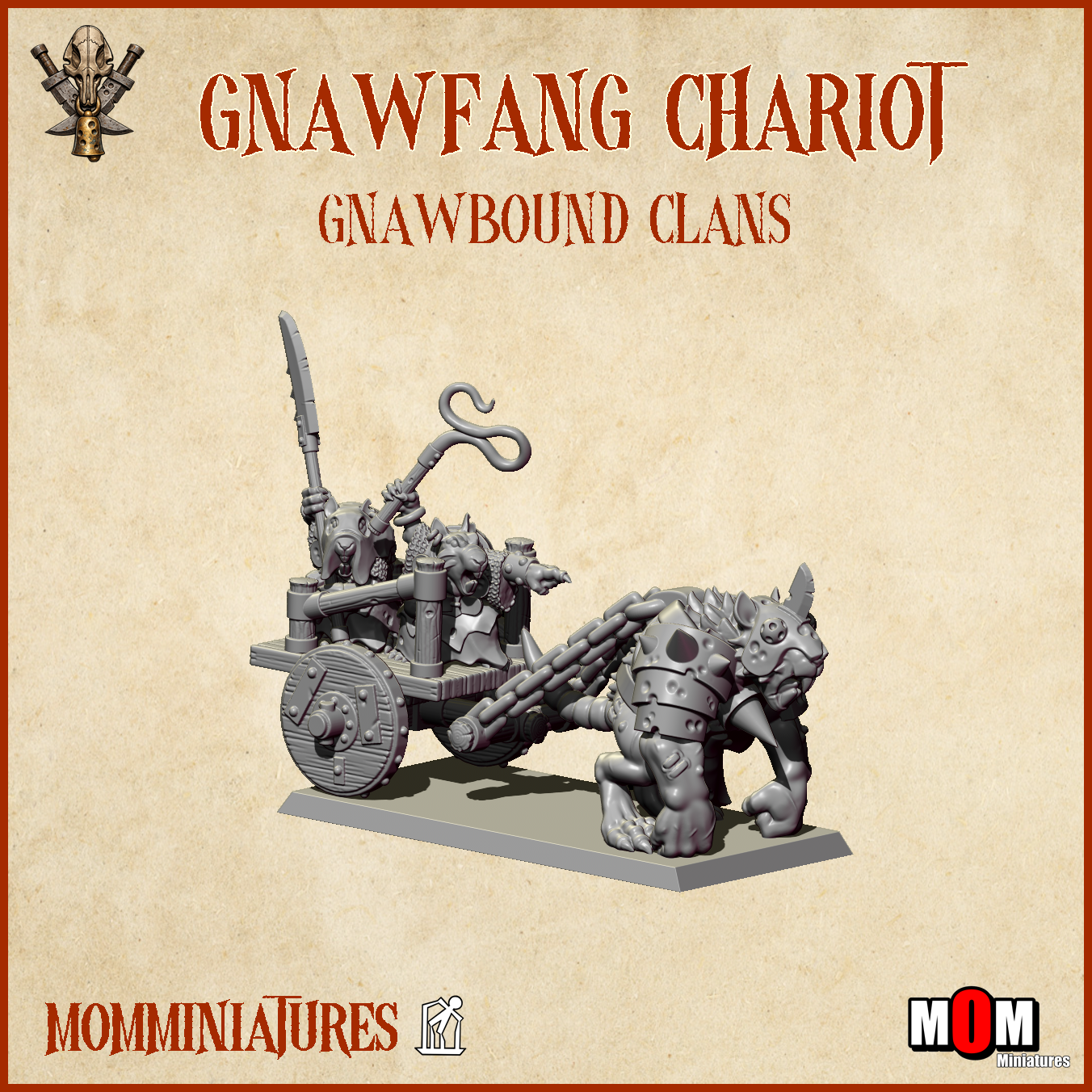 gnawfang chariot, gnawbound clans mom miniatures