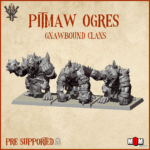 pitmaw ogres, gnawbound clans mom miniatures