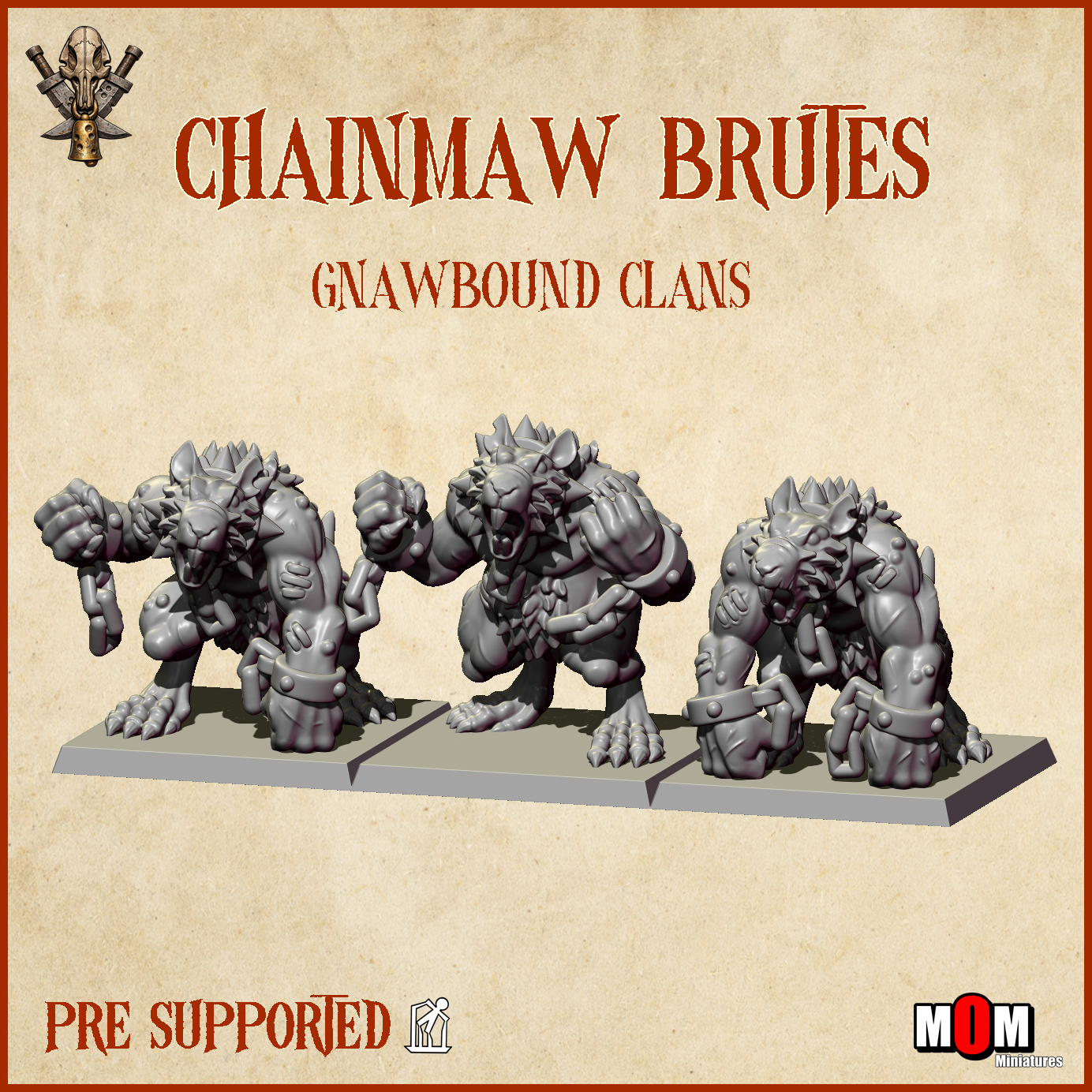 gnawfang swarm, gnawbound clans mom miniatures (copy)