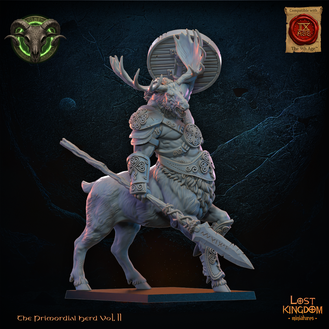 talvren, centaur chieftain, the primordial herd lost kingdom