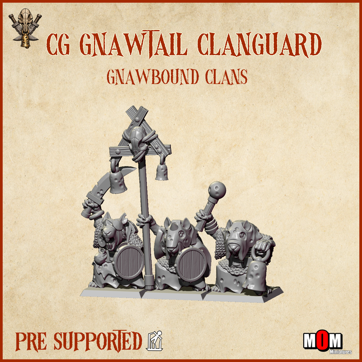 gnawtail spearguard, gnawbound clans mom miniatures (copy)