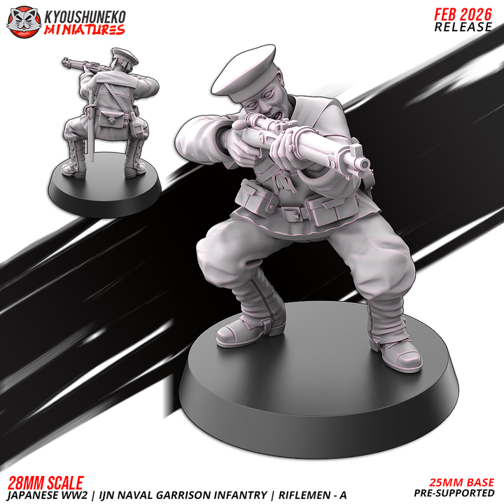 riflemen b | | ijn naval garrison infantry | japanese weird war, kyoushuneko miniatures (copy)