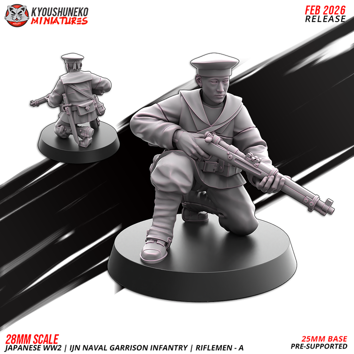 riflemen b | | ijn naval garrison infantry | japanese weird war, kyoushuneko miniatures (copy)
