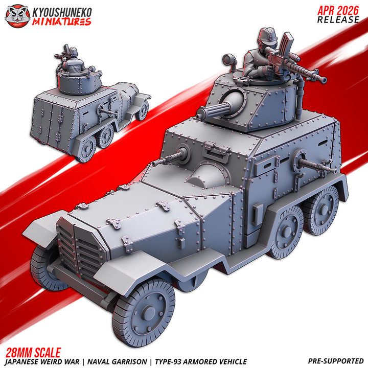 type 93 armored vehicle — naval garrison | japanese weird war ww2, kyoushuneko miniatures (copy)