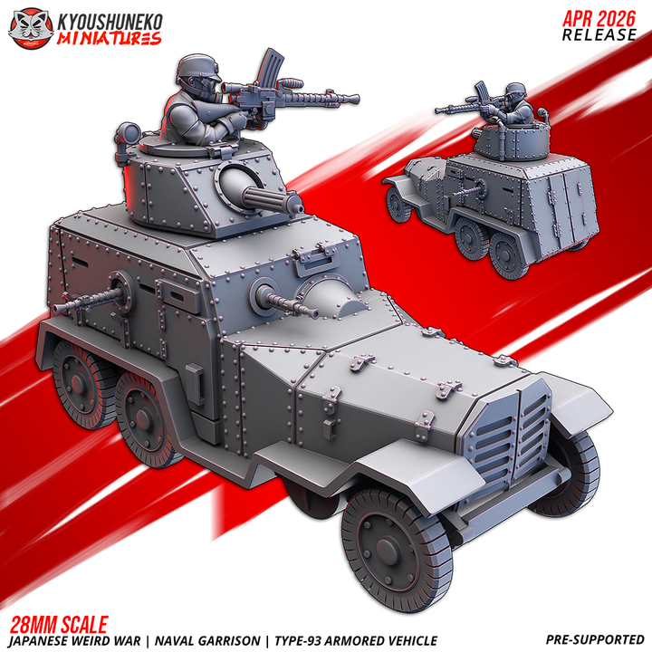type 93 armored vehicle — naval garrison | japanese weird war ww2, kyoushuneko miniatures (copy)