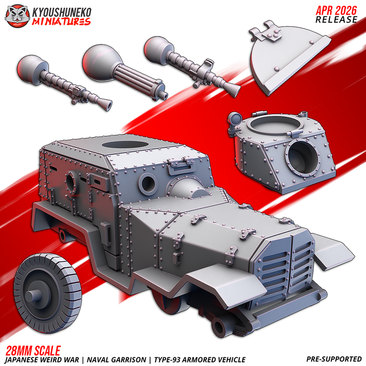 type 93 armored vehicle — naval garrison | japanese weird war ww2, kyoushuneko miniatures (copy)