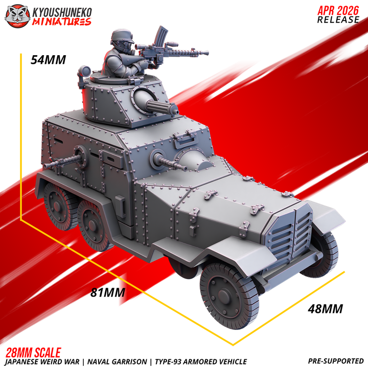 type 93 armored vehicle — naval garrison | japanese weird war ww2, kyoushuneko miniatures (copy)