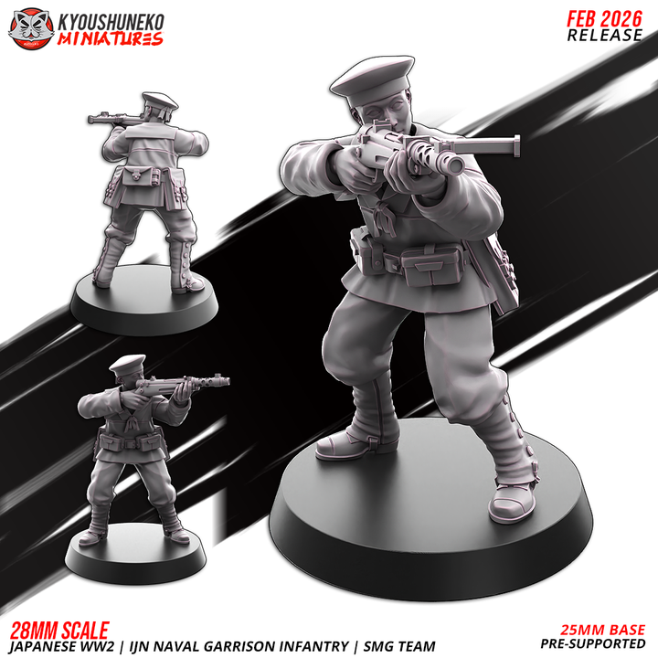 riflemen a | | ijn naval garrison infantry | japanese weird war, kyoushuneko miniatures (copy)