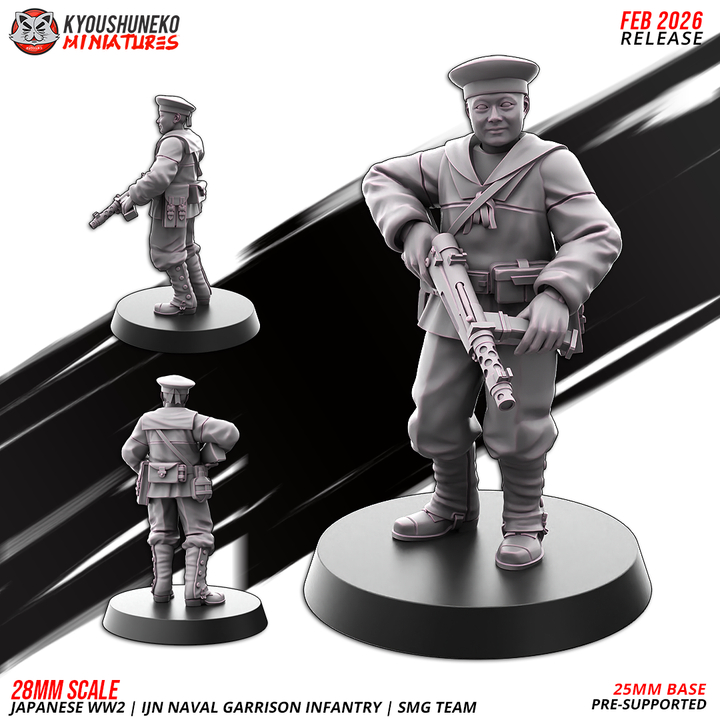 riflemen a | | ijn naval garrison infantry | japanese weird war, kyoushuneko miniatures (copy)