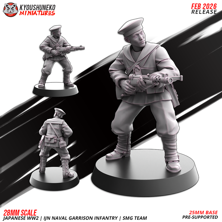 riflemen a | | ijn naval garrison infantry | japanese weird war, kyoushuneko miniatures (copy)