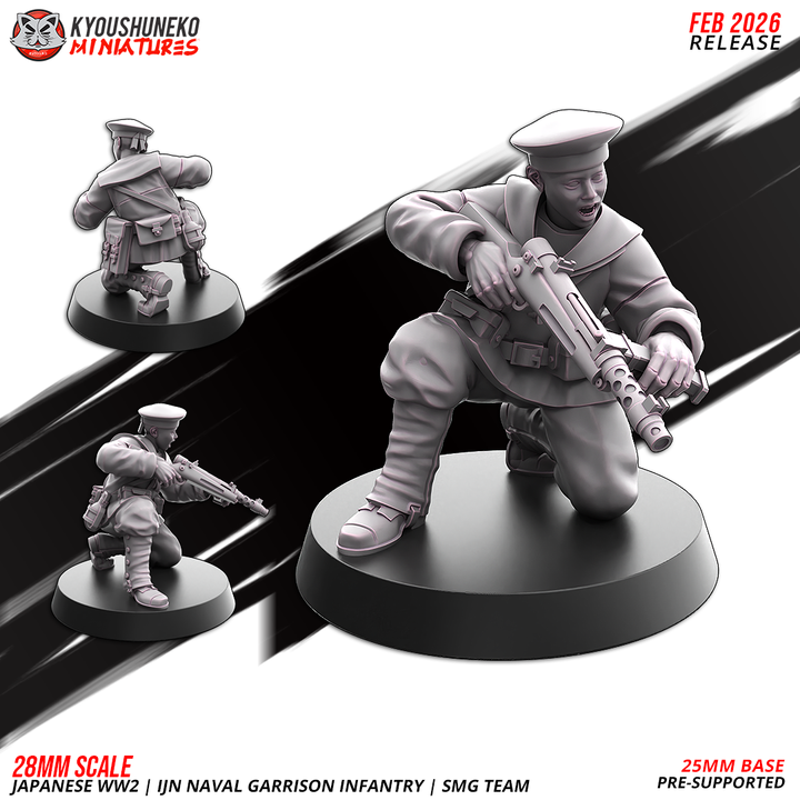 riflemen a | | ijn naval garrison infantry | japanese weird war, kyoushuneko miniatures (copy)